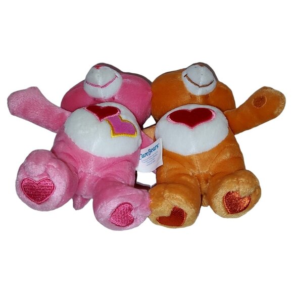 Care Bears Plush Set - Love-A-Lot & Tenderheart Bear - 8" - Soft & Cuddly - Picture 3 of 16